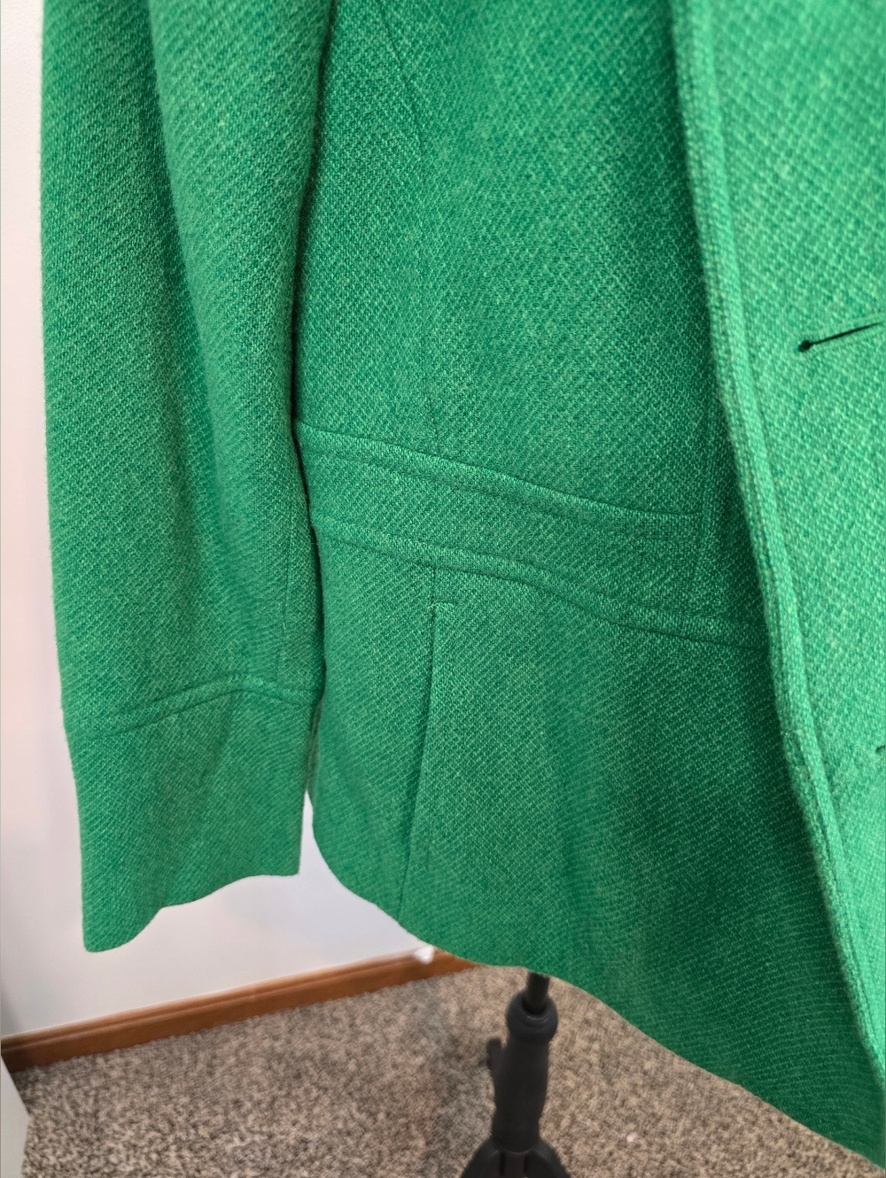 Talbots wool blend jacket green preppy old money classic fall polished - Picture 3 of 14